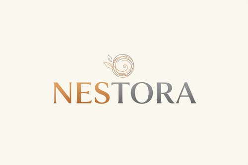 Nestora Logo Cream Background